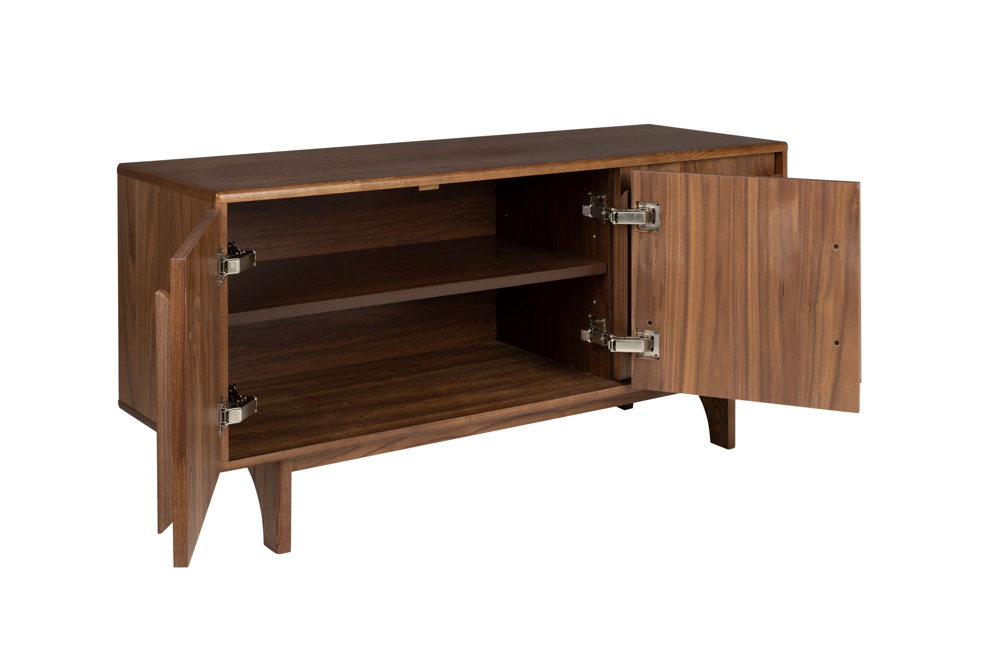 Zuiver Groove Walnut Wood Sideboard | 3 Doors